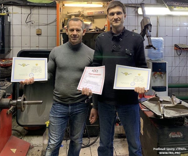 Выпускники: курсы шиномонтажа и развала схождения - Август 2019