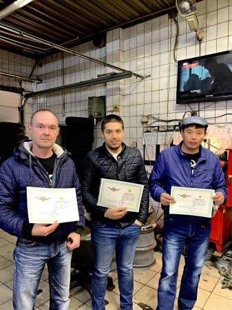 Выпускники: курсы шиномонтажа и развала схождения - октябрь 2019 Выпускники: курсы шиномонтажа и развала схождения - октябрь 2019